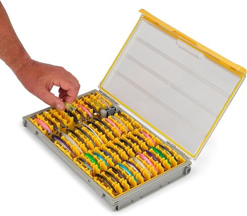 Plano EDGE 3700 Jerkbait Tackle Box, 14" Lx 9" W x 1.88" H, Protects up to 20 Baits, Utility Boxes for Fishing, Rustrictor Rust Prevention Technology, Watertight Seal, EZ Labeling System in Saudi Arabia