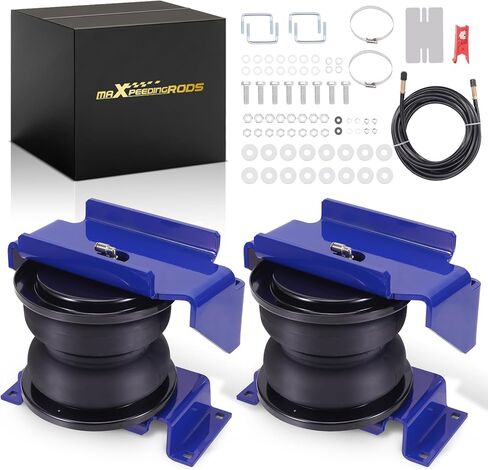 طقم أكياس تعليق هوائي خلفي maxpeedingrods 7500 رطل لـ Ford F-450 Super Duty 1994-2007 F-450 الهيكل التجاري 2004-2025 F-550 الهيكل التجاري 1994-2025 طقم زنبرك مساعد الهواء in Saudi Arabia