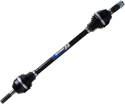 SuperATV Heavy Duty Rhino 2.0 Front Left Axle Compatible with 2020+ Can-Am Defender HD 10, Stronger Than Stock, Constructed with Chromoly Steel, Increase in Shaft Size, See Fitment in Saudi Arabia