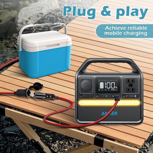 كابل شحن السيارة XT60i 12AWG 20 أمبير، قابس ولاعة سجائر 12 فولت 24 فولت إلى سلك XT60i لمحطات الطاقة ومولدات الطاقة الشمسية (10 أقدام) in Kuwait