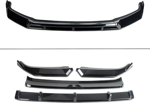 STSEV01 ممتص الصدمات الأمامي للشفاه مناسب لسيارة BMW X1 U11 2023-2026 M35i (M Sport فقط)، 4 قطع طقم جسم الذقن لسد الهواء ملحقات الشفاه السفلية باللون الأسود اللامع in Kuwait