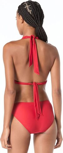 Michael Michael Kors Womens Ruched Halter Swim Top Separates Black M in Saudi Arabia