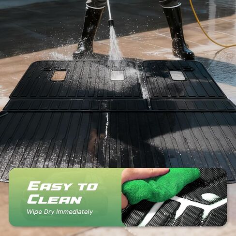 Cartist Cargo Mat Fits for Hyundai Santa FE 2024 2025 All Weather Back Seat Cover Trunk Cargo Mat for 2024 Hyundai Santa Fe Accessories (Backrest Mats+Trunk Mat) in Kuwait