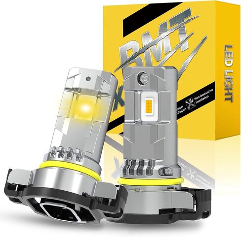 BMT xms 2504 PSX24W/H16EU 5202 Fog Light Bulbs - 400% Brighter 20000LM 6500K White Light - 1:1 Mini Size, Pack of 2 in Saudi Arabia