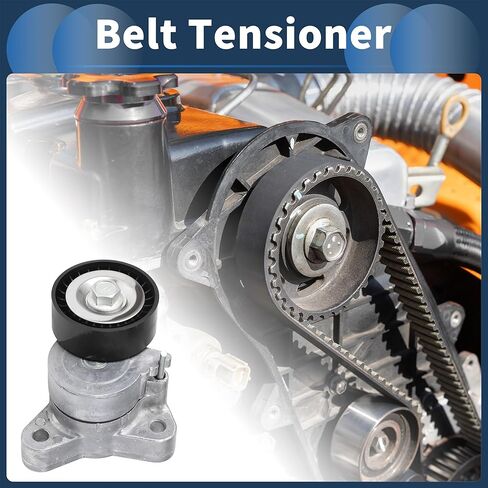 Belt Tensioner Drive Belt Tensioner Pulley Assembly for Mitsubishi Lancer 2007-2015 No.1345A052/1345A059 Metal 1 Pcs in Saudi Arabia
