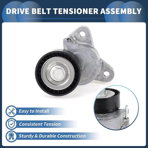 Belt Tensioner Drive Belt Tensioner Pulley Assembly for Mitsubishi Lancer 2007-2015 No.1345A052/1345A059 Metal 1 Pcs in Saudi Arabia