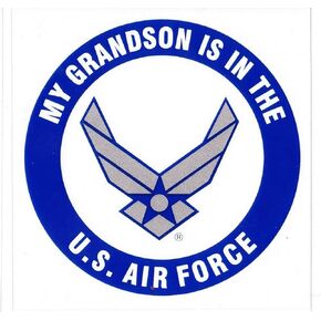 My Grandson is in the Air Force Decal Sticker in Saudi Arabia
