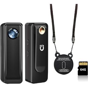 Body Cam 4K HD Mini Body Camera Action Camera Motorcycle Dash Cam Wearable Camcorder for Daily Records Easy to Use with Back Clip for Traveling Cycling in Kuwait