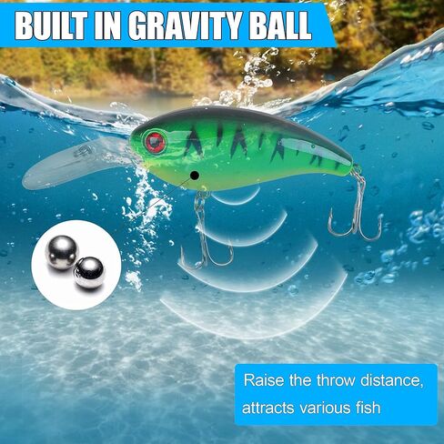 Saltwater Fishing Lure Topwater Popper,3.54 Inch Tuna Popper Lure Sharp Treble Hooks Surf Fishing Bait Bass Float Lure Fishing Plugs Offshore 8PCS in Saudi Arabia