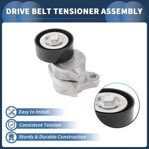 Belt Tensioner Drive Belt Tensioner Pulley Assembly for Chrysler 200 2015-2017 2.4L L4 No.04627742AA Metal 1 Pc in Saudi Arabia