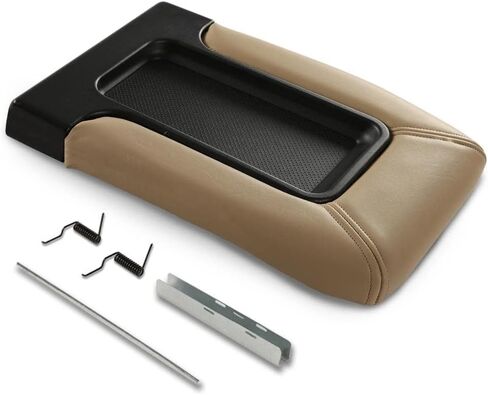 PIT66 Center Console Armrest Kit, Compatible with 99-07 Silverado Avalanche Suburban Tahoe Sierra Yukon Square Beige in Saudi Arabia