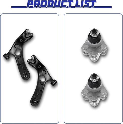 Control Arm, 4PCS Front Lower Ball Joint Suspension Kit Replacement For Toyota Prius 2010-2015 Prius Plug-In 2012-2015 Lexus CT200h 2011-2017(Not Fit C or V) in Saudi Arabia