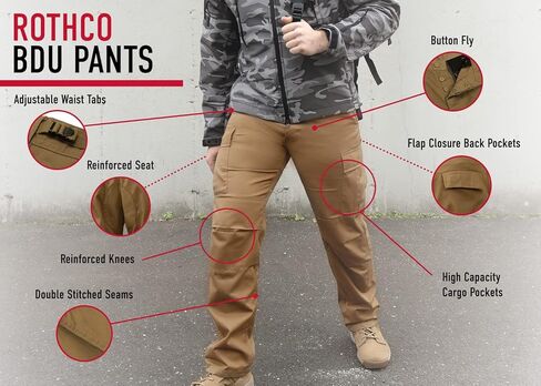 Rothco BDU Pant Tri-Color Desert, Large in Saudi Arabia