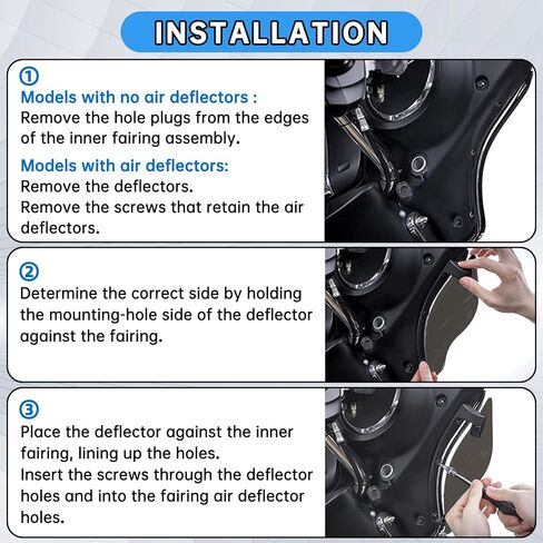 منحرفات هواء Fairing، زجاج أمامي بجناح جانبي من PSLER، درع جانبي Fairing، عاكسات رياح قابلة للتعديل لدراجة Electra Glide Street Glide Trike 2014-2023، دخان in Saudi Arabia