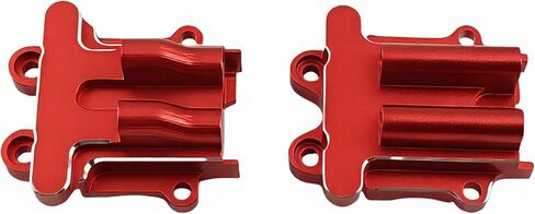 Aluminum Differential Cover Set for 1/18 RC Cars, Fits Front & Rear Diff Housing, Upgrade Parts Compatible with Arrma Granite Grom & Typhon Grom, Replaces ARA2102, ARA2104 & ARA2106T1 (Red) in Saudi Arabia
