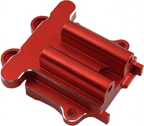 Aluminum Differential Cover Set for 1/18 RC Cars, Fits Front & Rear Diff Housing, Upgrade Parts Compatible with Arrma Granite Grom & Typhon Grom, Replaces ARA2102, ARA2104 & ARA2106T1 (Red) in Saudi Arabia
