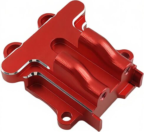 Aluminum Differential Cover Set for 1/18 RC Cars, Fits Front & Rear Diff Housing, Upgrade Parts Compatible with Arrma Granite Grom & Typhon Grom, Replaces ARA2102, ARA2104 & ARA2106T1 (Red) in Saudi Arabia