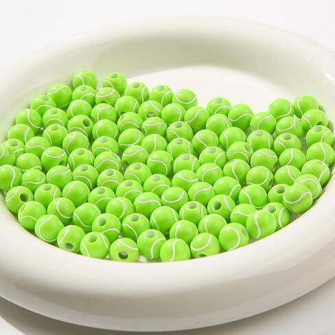 CZZZY 200Pcs Sports Beads Acrylic Rugby Bead 12mm Sports Style Beads for Jewelry Making Crafts DIY Necklace Bracelet Making(Rugby) in Saudi Arabia