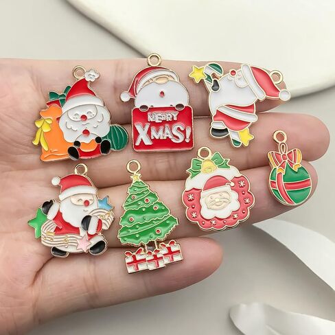 50pcs Enamel Charms for Jewelry Making Wholesale Assorted Mixed Bulk Metal Earring Findings for DIY Necklace Bracelet Keychain and Crafting in Saudi Arabia