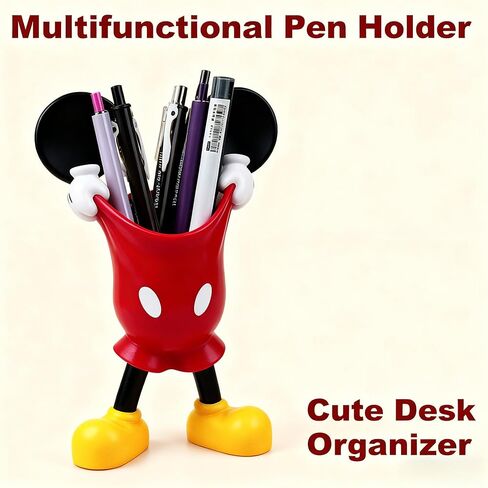 Mouse Pen Holder for Desk, Cartoon Mouse Vase Makeup Brush Holder, Birthday Party Supplies Gift for Home Decoration in Saudi Arabia