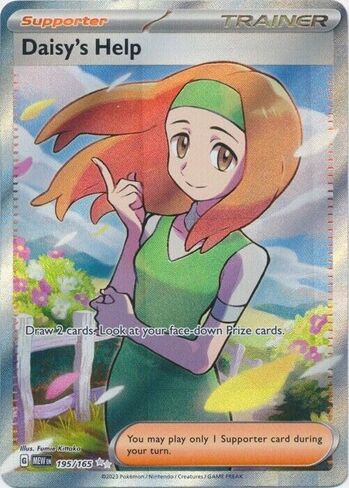 Pokemon - Daisy's Help 195/165 - Pokemon 151 - Full Art Ultra Rare - Single Card in Saudi Arabia