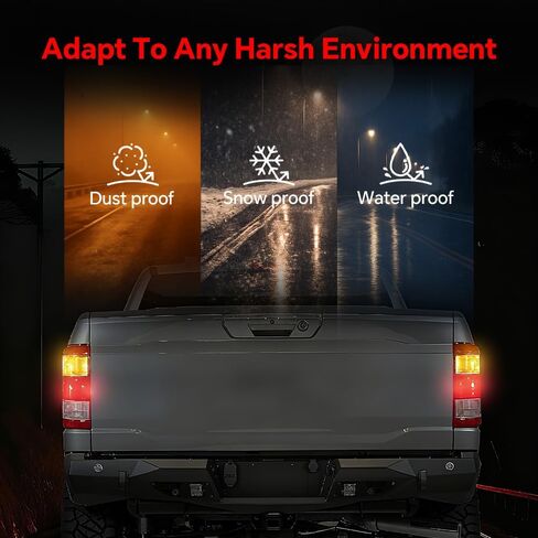 مجموعة مصابيح خلفية من CHEDA على الجانب الأيمن متوافقة مع Ford F150 XLT 2021-2023 مع نقطة عمياء، مناسبة لنماذج المتوهجة في المصنع ونماذج النقطة العمياء فقط ML3Z13404C Pilotos Traseros Conjunto in Saudi Arabia