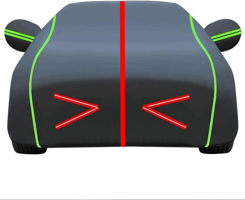 غطاء سيارة مقاوم للماء لسيارة دودج تشارجر SRT Hellcat Widebody 2019-2023، غطاء سيارة كامل في الهواء الطلق من الشمس والمطر والغبار والخدش، حماية من جميع الأحوال الجوية، متين مقاوم للأشعة فوق البنفسجية مع شرائط عاكسة، أغطية سيارة (كولو) in Saudi Arabia
