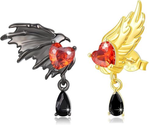 OHAYOO Spider Stud Earrings 925 Sterling Silver Spider Earrings Black Gothic Spider Earrings Halloween Jewelry Gift for Women Men in Kuwait