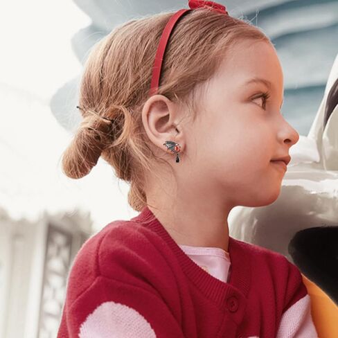 OHAYOO Spider Stud Earrings 925 Sterling Silver Spider Earrings Black Gothic Spider Earrings Halloween Jewelry Gift for Women Men in Kuwait