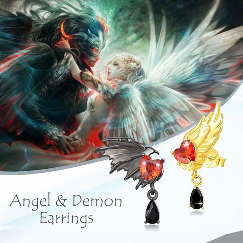 OHAYOO Spider Stud Earrings 925 Sterling Silver Spider Earrings Black Gothic Spider Earrings Halloween Jewelry Gift for Women Men in Kuwait