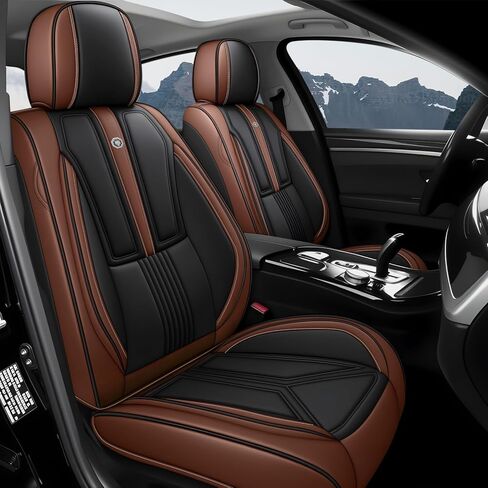 غطاء مقعد السيارة لسيارة Subaru Outback 2000-2026، غطاء مقعد جلدي للسيارة، غطاء وسائد مركبة مسامية، واقي مقعد مقاوم للماء، (مجموعة كاملة، أسود وأزرق) in Kuwait