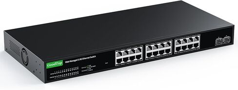 محول شبكة مُدار بـ 24 منفذًا بسرعة 2.5 جيجابت، ومنفذ 24 × 2.5 جيجا، و2 × 10 جيجا SFP+، ومحول شبكة ذكي مُدار بعرض النطاق الترددي 160 جيجابت في الثانية مع عميل LACP/VLAN/QoS/DHCP، ومحول إيثرنت معدني بدون مروحة، مثبت على حامل 1U in Kuwait