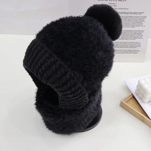 Women Balaclava One-Piece Skull Beanie Hat Neck Circle Scarf Ski Snow Winter Knit Fleece Cap Cold Weather in Kuwait