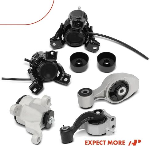 طقم تثبيت محرك المحرك 5 قطع A-Premium متوافق مع Nissan Pathfinder 2013-2017 & Infiniti QX60 2014-2019، JX35 2013-2013، FWD، استبدال # 113203KD0A، 11270JA100 in Kuwait