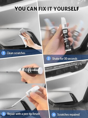 Mojito(PGE/GGE) لقلم طلاء Jeep Touch Up، مزيل خدوش السيارة 2 في 1 مع طرف قلم وفرشاة، تطابق دقيق للألوان لإصلاح خدوش طلاء السيارة، إصلاح الرقائق والشقوق بسرعة وسهولة in Kuwait