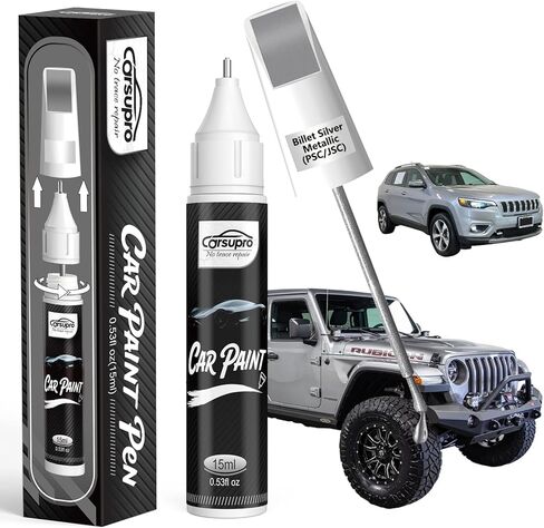 Mojito(PGE/GGE) لقلم طلاء Jeep Touch Up، مزيل خدوش السيارة 2 في 1 مع طرف قلم وفرشاة، تطابق دقيق للألوان لإصلاح خدوش طلاء السيارة، إصلاح الرقائق والشقوق بسرعة وسهولة in Kuwait