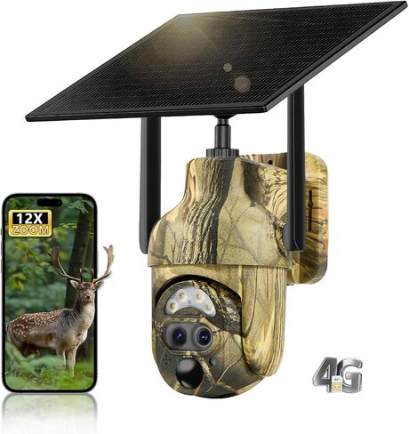 Trail Cameras 2K Color Night Vision Battery Powered WiFi Security Camera Motion Detection 2-Way Talk Cloud/SD Storage IP65 in Saudi Arabia
