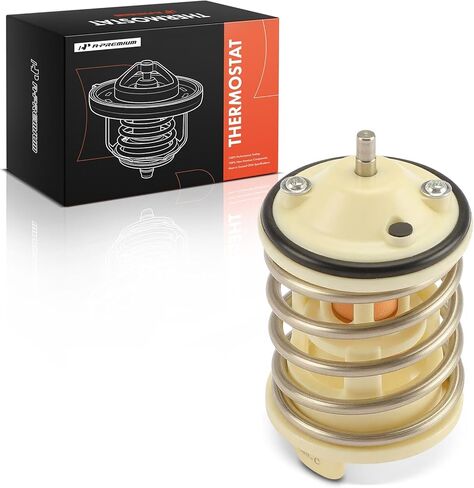 A-Premium Engine Coolant Thermostat with Seal Compatible with Volkswagen Passat 2012-2018, Atlas 2018-2023, CC 2011-2016, Touareg 2011-2017, Atlas Cross Sport, Passat CC & Porsche Cayenne in Saudi Arabia
