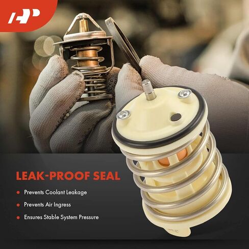 A-Premium Engine Coolant Thermostat with Seal Compatible with Volkswagen Passat 2012-2018, Atlas 2018-2023, CC 2011-2016, Touareg 2011-2017, Atlas Cross Sport, Passat CC & Porsche Cayenne in Saudi Arabia
