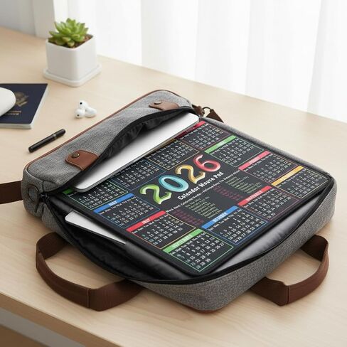 2026 Calendar Mouse Pad | 11.8"x9.8" Small Desk Mat Portable Computer Mousepad for Office & Home, Waterproof Desk Pad with Non-Slip Rubber Base, Easy Gliding in Saudi Arabia