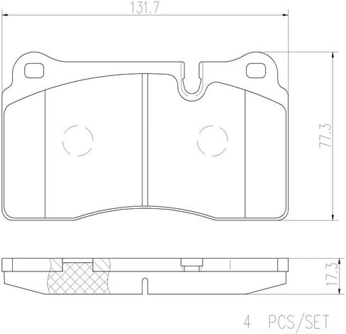 Brembo P44018N Premium Ceramic Front Disc Brake Pad Set LAND ROVER OE# SFP500045 in Saudi Arabia