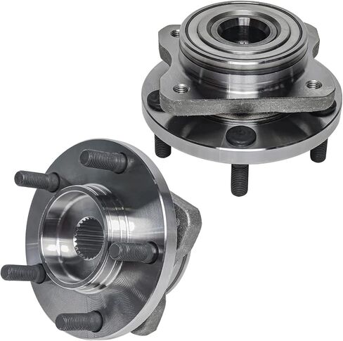 Detroit Axle - Pair Front Wheel Bearing Hub Assembly for Chrysler Town & Country 1996-2007, Dodge Grand Caravan 96-07, Grand Voyager Prowler Voyager, for Plymouth Grand Voyager Prowler, 5 Lug in Saudi Arabia
