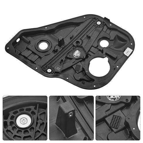 83481-S1000 Rear Right Passenger Side Power Window Regulator Assembly Without Motor Compatible with Hyundai Santa Fe Hybrid 2021-2023 1.6L L4 Window Actuator in Saudi Arabia