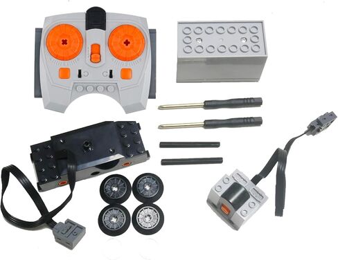 4 Pcs Train Motor kit, Power Function Train Motor Set, Science and Technology Power Function Kit, Remote Battery Box Receiver Set in Saudi Arabia
