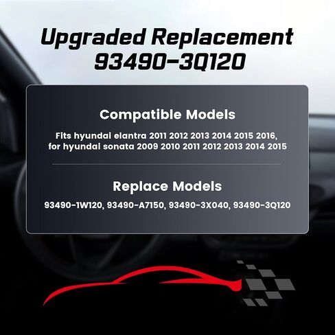 93490-3Q120 هاميس بديل مطور يناسب Hyundai Elantra 2011-2016، يناسب Hyundai Sonata 2009-2015، استبدل 93490-1W120 93490-A7150 93490-3X040 93490-3Q120 in Kuwait