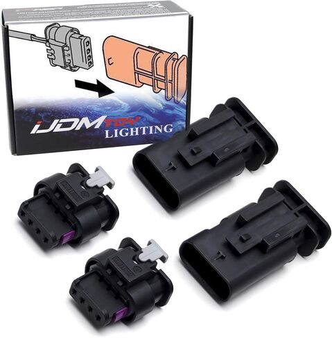 iJDMTOY 2-Set 4-Pin Valve Simulators w/Plug Cover Protector Caps, Compatible with Audi, Compatible with Porsche, etc in Saudi Arabia