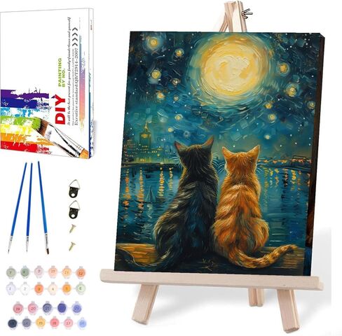 Cocktail Paint by Numbers Kit for Adults Beginner, DIY Acrylic Oil Painting by Number Kits for Adults Canvas Without Frame, Watercolor Paint by Number Kits for Home Wall Decor 16x20inch in Kuwait
