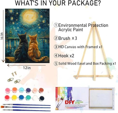 Cocktail Paint by Numbers Kit for Adults Beginner, DIY Acrylic Oil Painting by Number Kits for Adults Canvas Without Frame, Watercolor Paint by Number Kits for Home Wall Decor 16x20inch in Kuwait