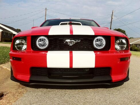iJDMTOY 30W High Power Rally Racing Style Grille Fit LED Halo Ring Driving Fog Lamp Replacement Compatible With 2005-2009 Gen5 Ford Mustang GT Deluxe, Premium, or Shelby in Saudi Arabia