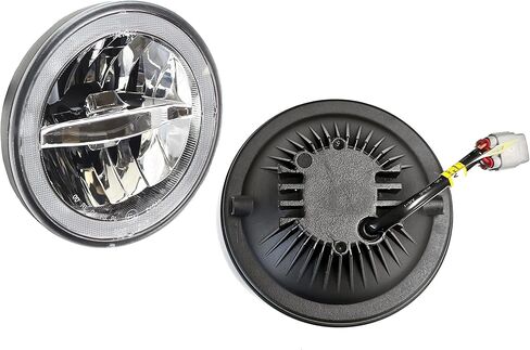 iJDMTOY 30W High Power Rally Racing Style Grille Fit LED Halo Ring Driving Fog Lamp Replacement Compatible With 2005-2009 Gen5 Ford Mustang GT Deluxe, Premium, or Shelby in Saudi Arabia